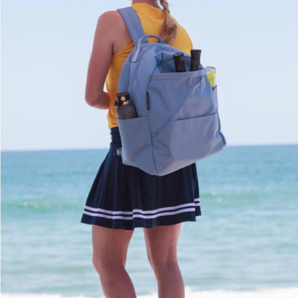 Stylish Blue Women's Tennis or Pickleball Sling Backpack